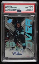 2023-24 SPx X-Over Signatures Matty Beniers #XO-MB card