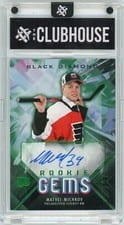 2024-25 Upper Deck Black Diamond Rookie Gems Signatures Matvei Michkov #RGS-MM card
