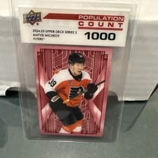 2024-25 Upper Deck Population Count Matvei Michkov #PC-55 card