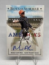 2024 Panini Boys of Summer America's Best Signatures Maui Ahuna #AME-MA card