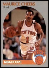 1990-91 Hoops Base Set Maurice Cheeks #202 card