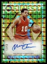 2023-24 Finest Flashback Autographs Maurice Cheeks #FLA-MC card