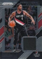 2018-19 Panini Prizm Sensational Swatches Maurice Harkless #92 card