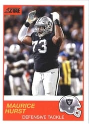 2019 Score Base Set Maurice Hurst #36 card