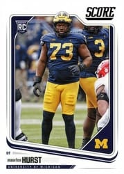 2018 Score Base Set Maurice Hurst Jr. #340 card