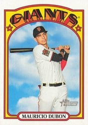 2021 Topps Heritage Base Set Mauricio Dubon #343 card