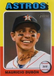 2024 Topps Heritage Base Set Mauricio Dubón #17 card