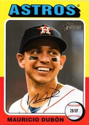 2024 Topps Heritage Mini Base Set Mauricio Dubón #17 card