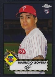 2021 Topps Chrome Platinum Anniversary Base Set Mauricio Llovera #109 card