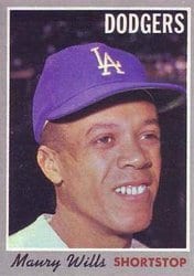 1970 Topps Base Set Maury Wills #595 card