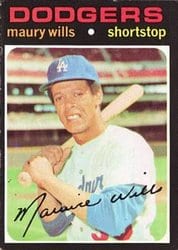 1971 Topps Base Set Maury Wills #385 card