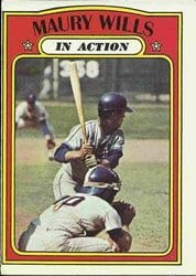 1972 Topps Base Set Maury Wills #438 card