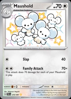 Paldean Fates Maushold #210 card