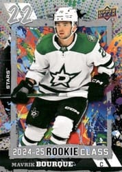 2024-25 Upper Deck 2024-25 Rookie Class Mavrik Bourque #RC-7 card