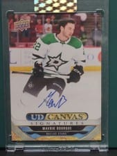 2024-25 Upper Deck Clear Cut Canvas Signatures Mavrik Bourque #CS-MB card
