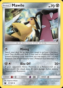 2018 Celestial Storm Mawile #91 card