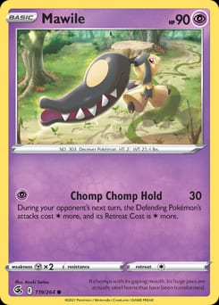 2021 Fusion Strike Mawile #119 card