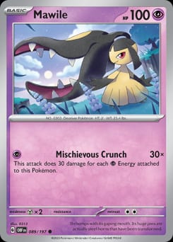 2023 Obsidian Flames Mawile #89 card