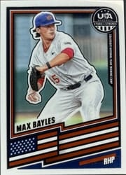 2026 Panini Stars & Stripes Prizm Base Set Max Bayles #169 card