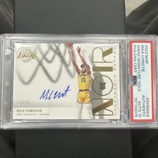 2022-23 Panini Noir Shadow Signatures Max Christie #SHS-MAX card