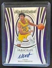 2023-24 Panini Immaculate Collection Sophisticated Signatures Max Christie #28 card