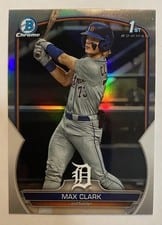 2023 Bowman Draft Chrome Max Clark Refractor #BDC-76 card