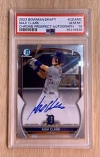 2023 Bowman Draft Chrome Prospect Autographs Max Clark #CDA-MC card