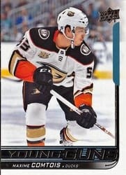 2018-19 Upper Deck Base Set Max Comtois #216 card