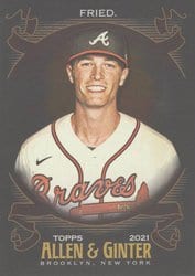 2021 Topps Allen & Ginter X Base Set Max Fried #325 card