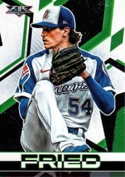 2021 Topps Fire Base Set Max Fried #82 card