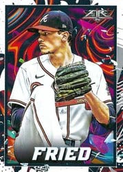 2022 Topps Fire Base Set Max Fried #92 card