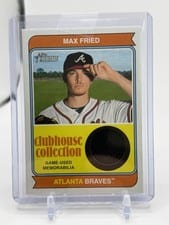 2023 Topps Heritage Clubhouse Collection Relics Max Fried #CCR-MF card