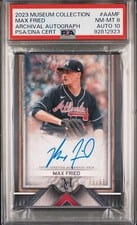 2023 Topps Museum Collection Archival Autographs Max Fried #AA-MF card