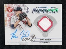 2023 Topps Pristine Around the Diamond Autograph Relics Max Fried #ADR-MF card
