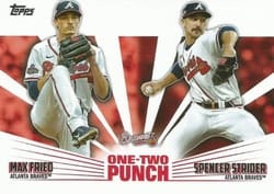2023 Topps One-Two Punch Max Fried / Spencer Strider #12P-25 card