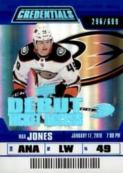 2019-20 Upper Deck Credentials Base Set Max Jones #124 card