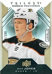 2019-20 Upper Deck Trilogy Base Set Max Jones #123 card