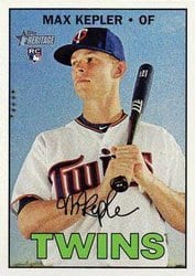 2016 Topps Heritage Base Set Max Kepler #717 card