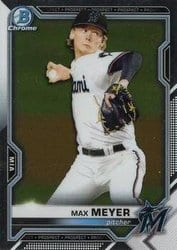 2021 Bowman Chrome Prospects Max Meyer #BCP-66 card