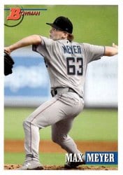 2021 Bowman Heritage Base Set Max Meyer #128 card
