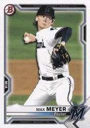 2021 Bowman Prospects Max Meyer #BP-66 card