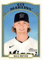 2021 Topps Heritage Minor League Base Set Max Meyer #213 card