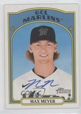 2021 Topps Heritage Minor League Real One Autographs Max Meyer #ROA-MM card