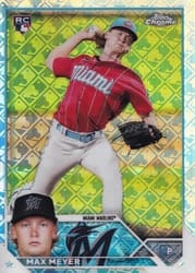 2023 Topps Chrome Logofractor Edition Base Set Max Meyer #104 card