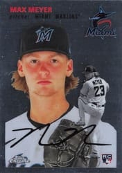 2023 Topps Chrome Platinum Anniversary Base Set Max Meyer #92 card