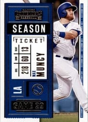 2020 Panini Contenders Base Set Max Muncy #2 card