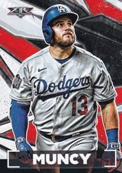 2021 Topps Fire Base Set Max Muncy #184 card