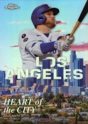 2022 Topps Chrome Heart of the City Max Muncy #HOC-12 card