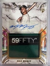 2025 Topps Inception Inception Autograph Jumbo Relic Hat Max Muncy #IAJH-MMU card