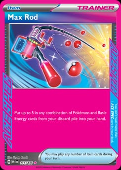 Prismatic Evolutions Max Rod #116 card